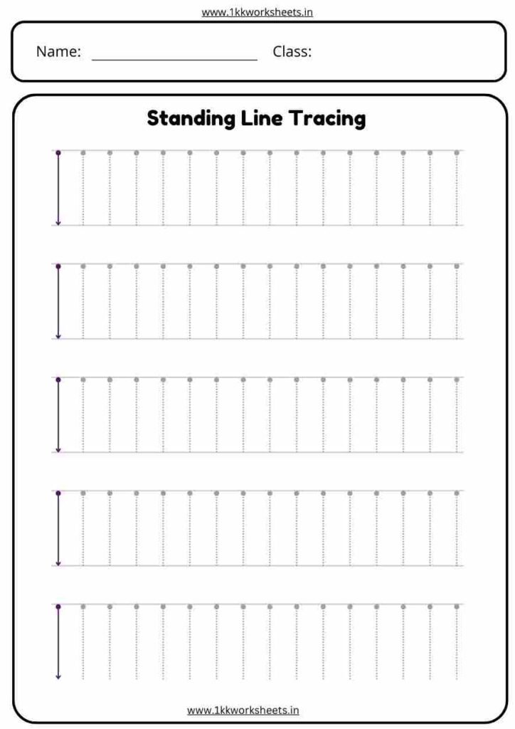 standing line tracing