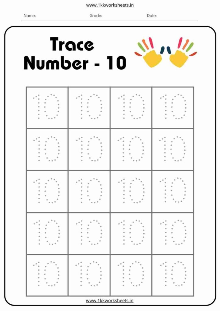 maths worksheet for nursery class pdf