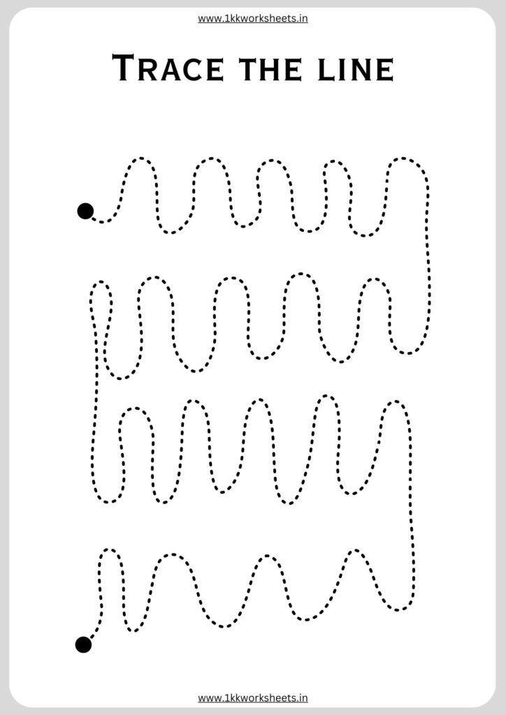 pre nursery tracing worksheets