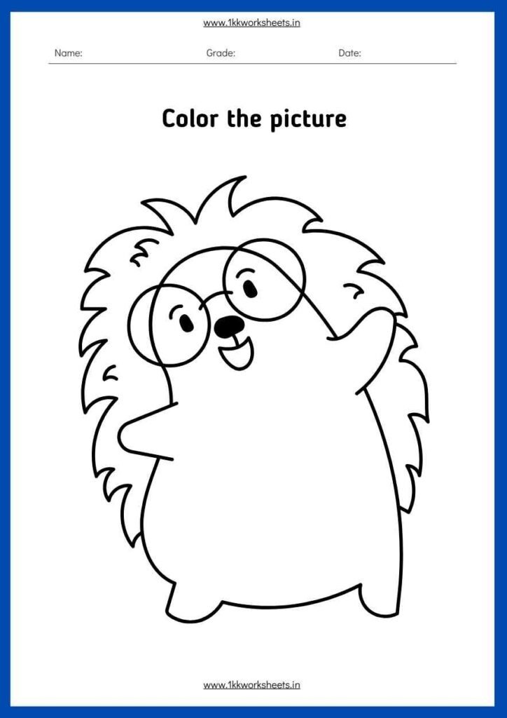 printable coloring worksheets for nursery