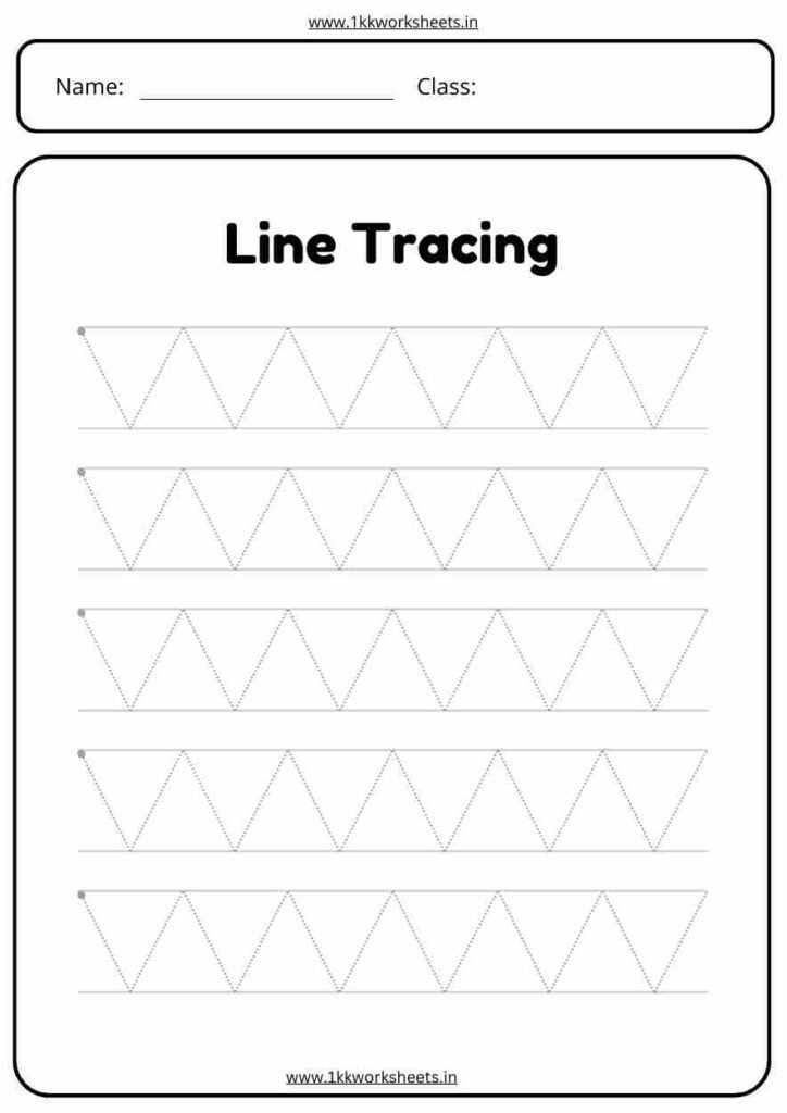 zig zag line tracing